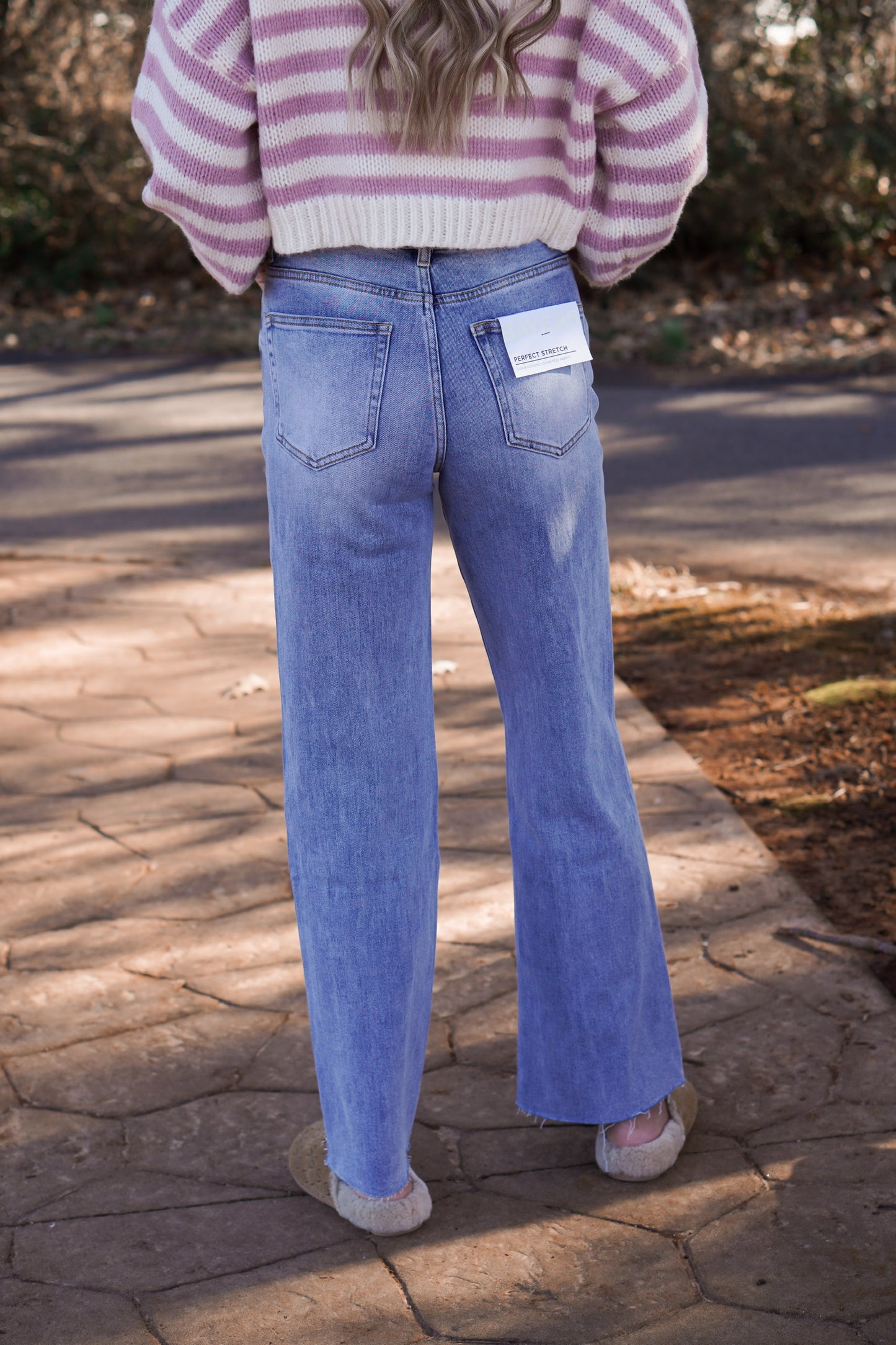 Bayeas High Rise Straight Leg Denim