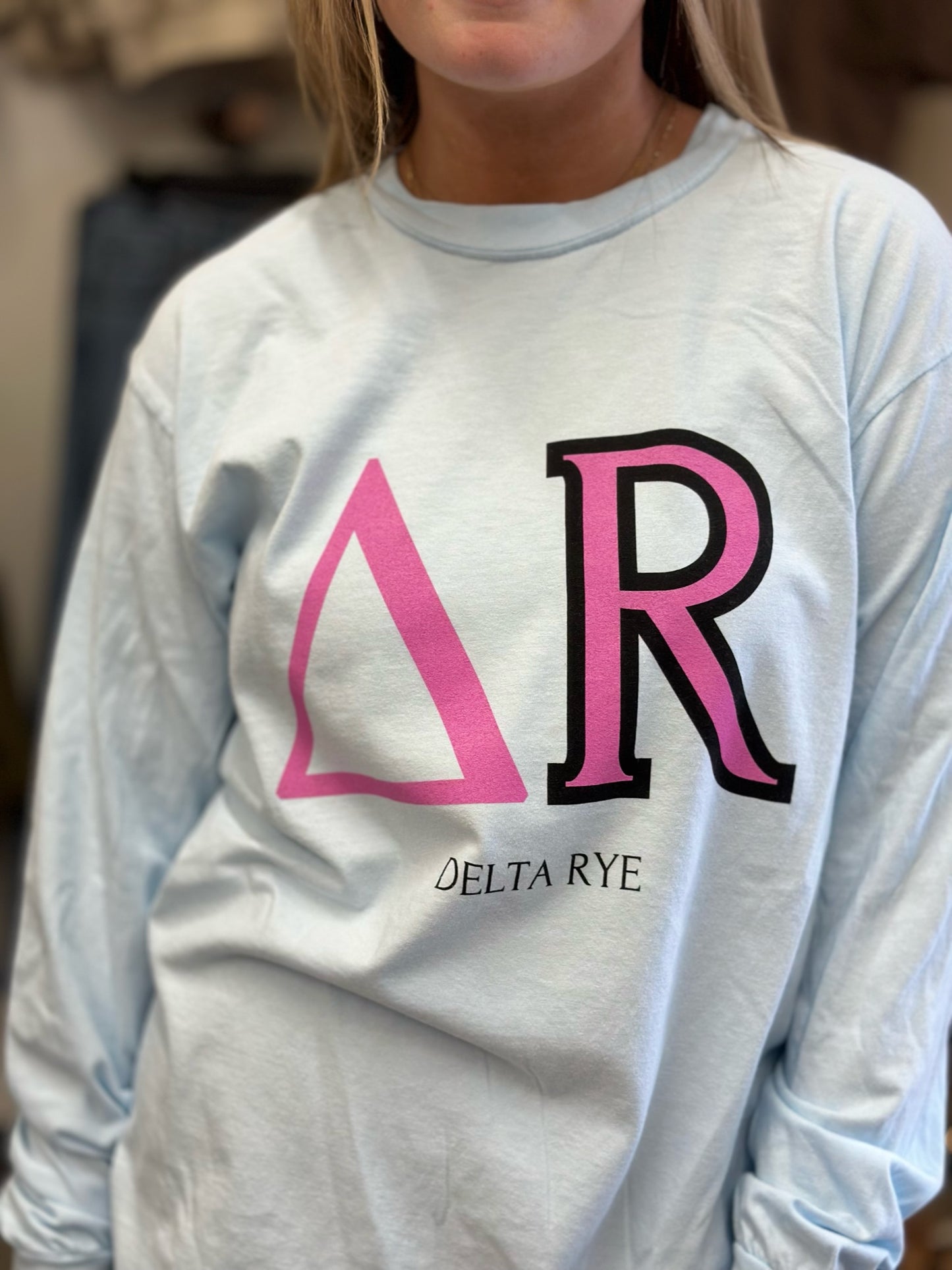 Delta Rye Long Sleeve Comfort Colors tee