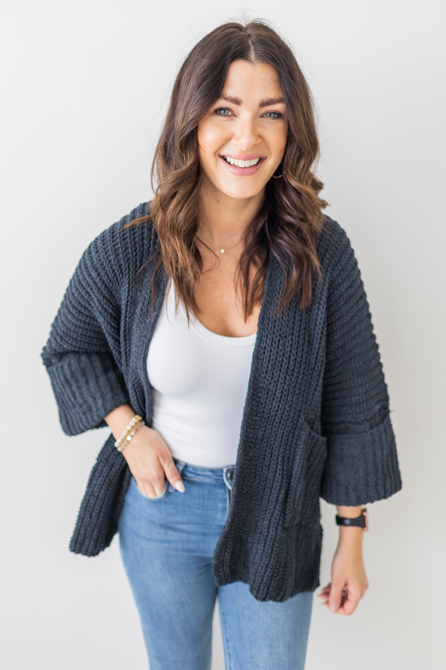 Center Field Cardigan - Navy