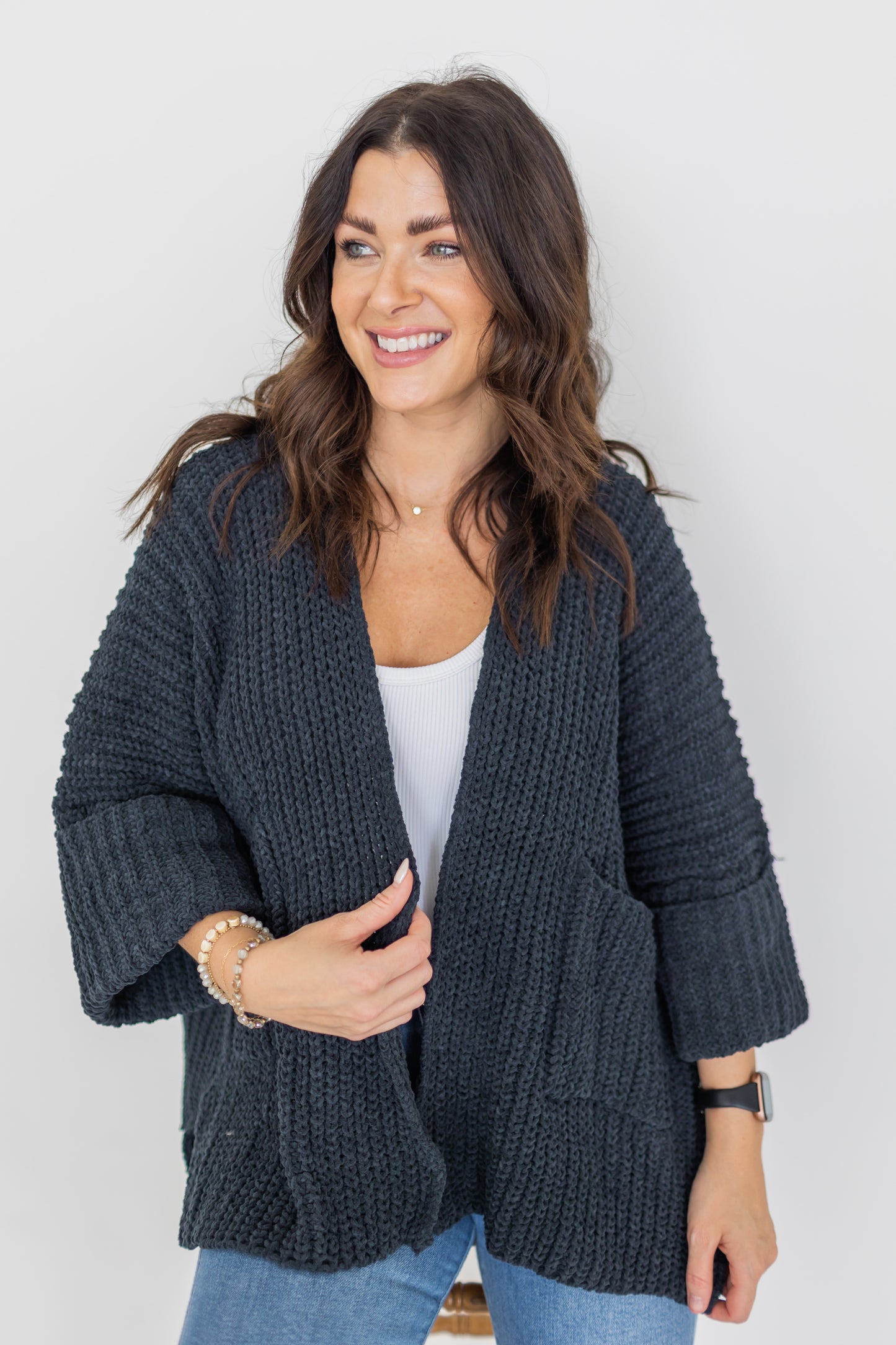 Center Field Cardigan - Navy