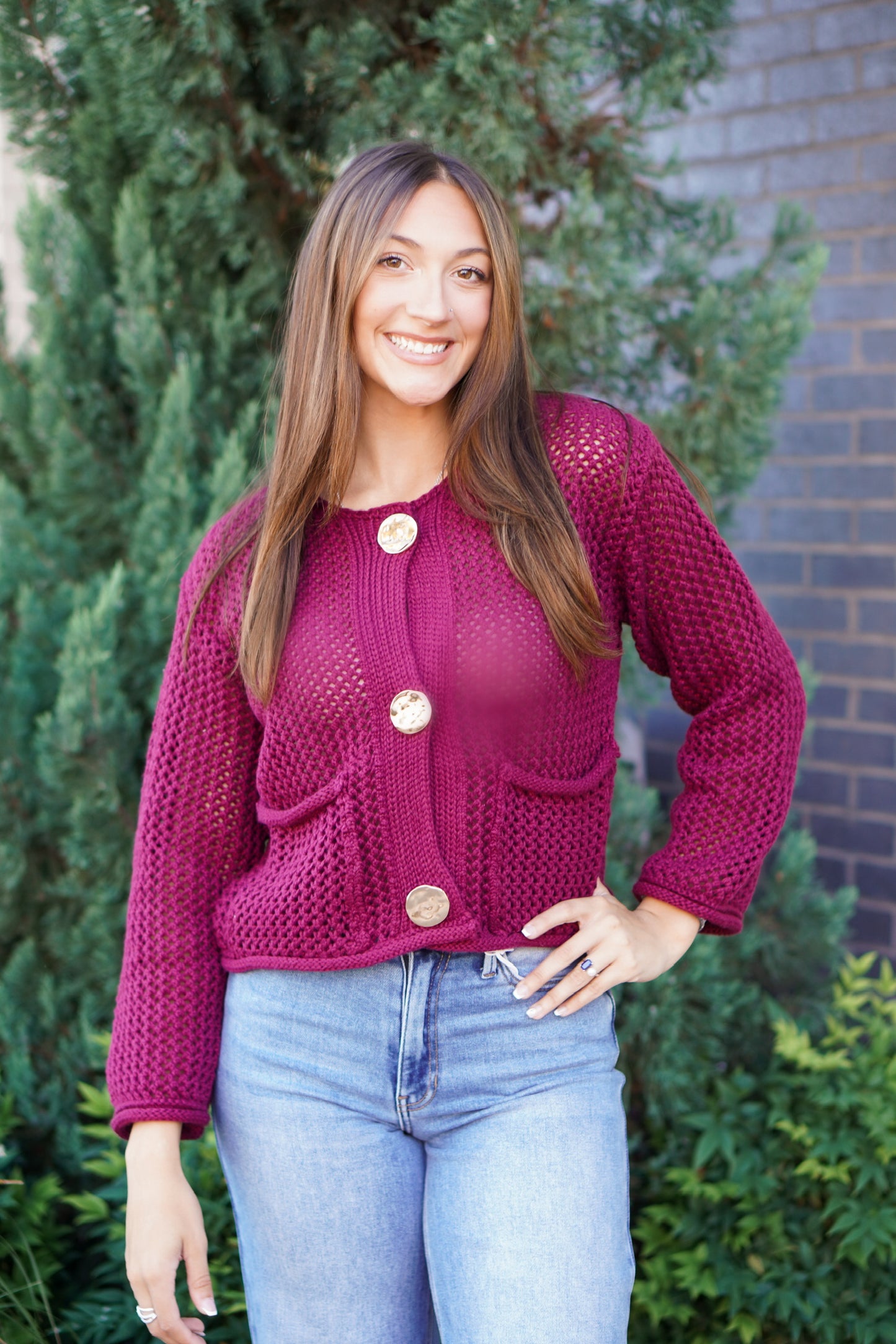 Autumn Berry Cardigan