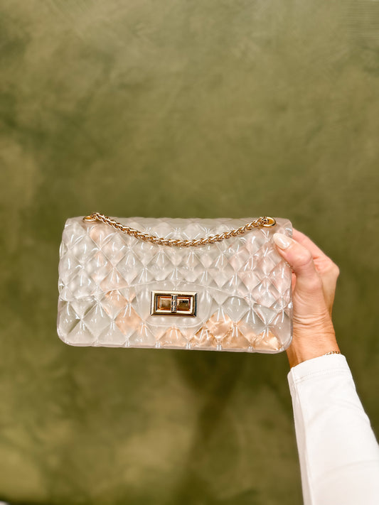 Quilted Clear Purse