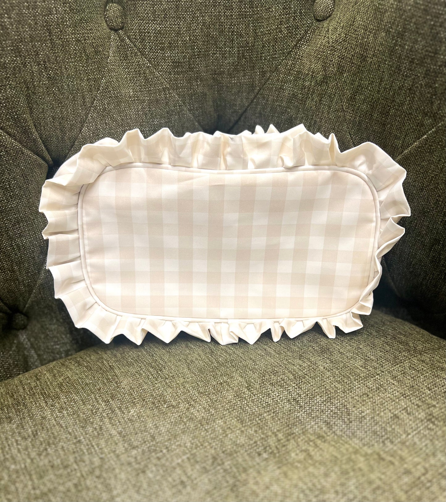 Gingham - Beige Large